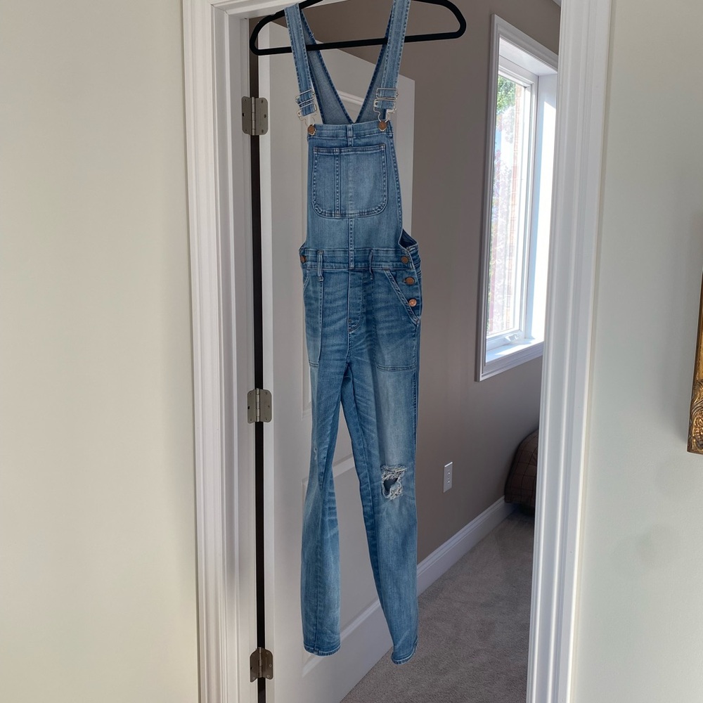 Madewell Blue Denim Overalls